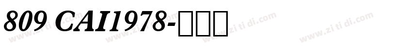 809 CAI1978字体转换